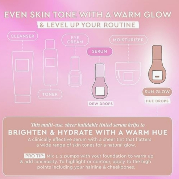 Glow Recipe Watermelon Glow Niacinamide Hue Drops: Sun Glow, 40ml, NIB - Picture 4 of 8
